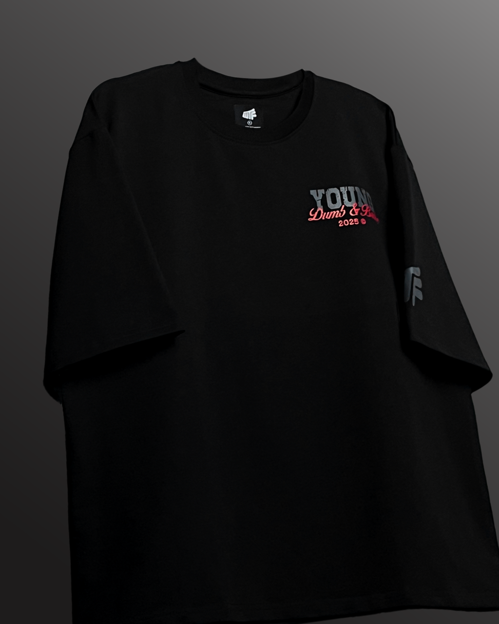 Young  Black Heavyweight T-Shirt