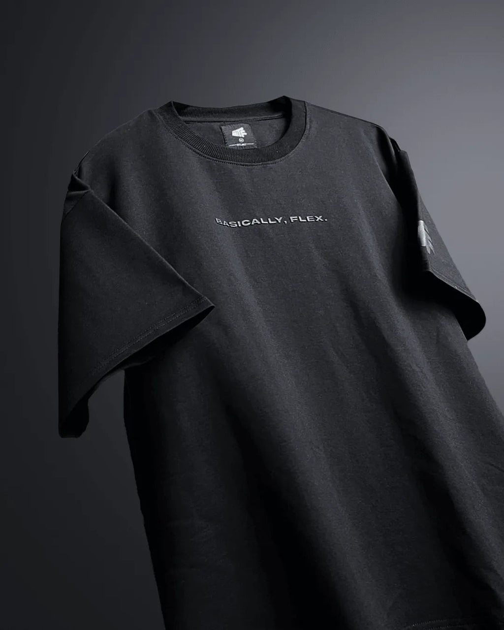 Basic Plain Black Heavyweight Oversized T-shirt