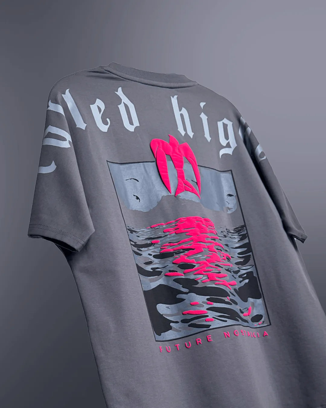 Called Higher Grey Heavyweight Oversized T-shirt