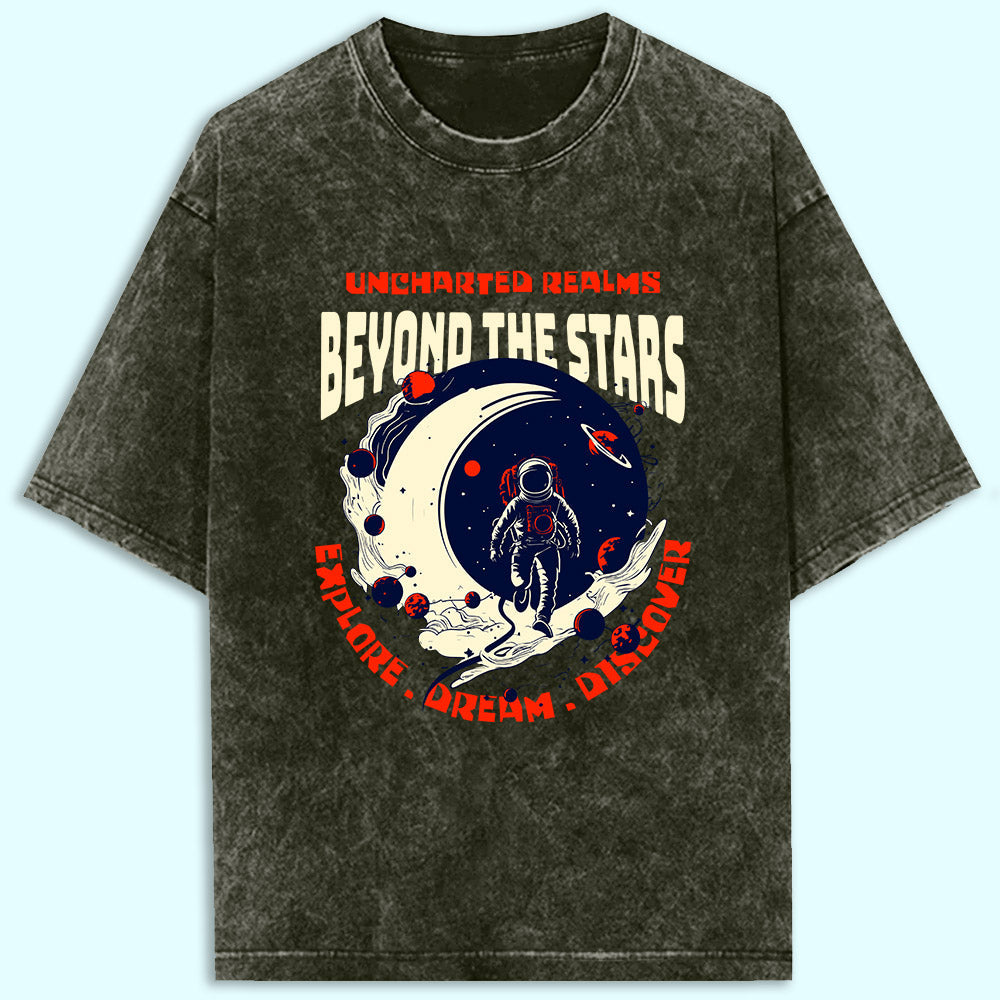 Beyond The Stars Acid Wash Oversized T-Shirt