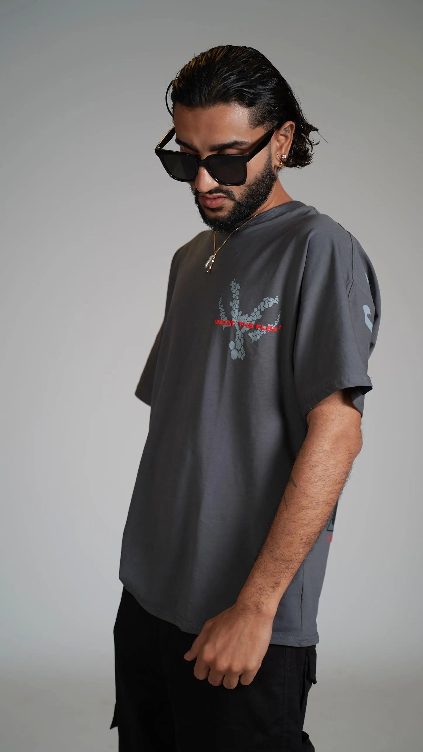 Called Higher Grey Heavyweight Oversized T-shirt