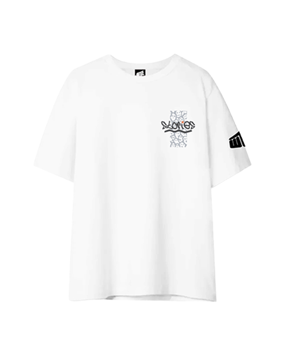 Stories White Heavyweight Printed Oversized T-shirt