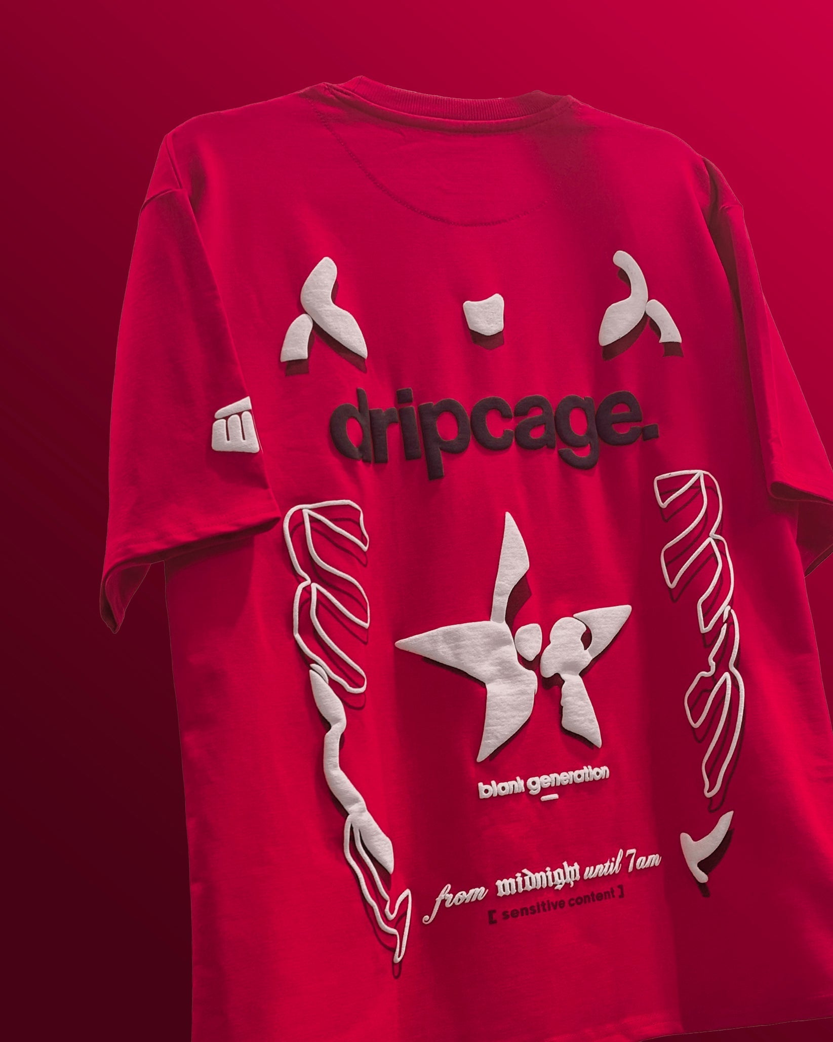 Dripcage Pink Heavyweight Oversized T-shirt