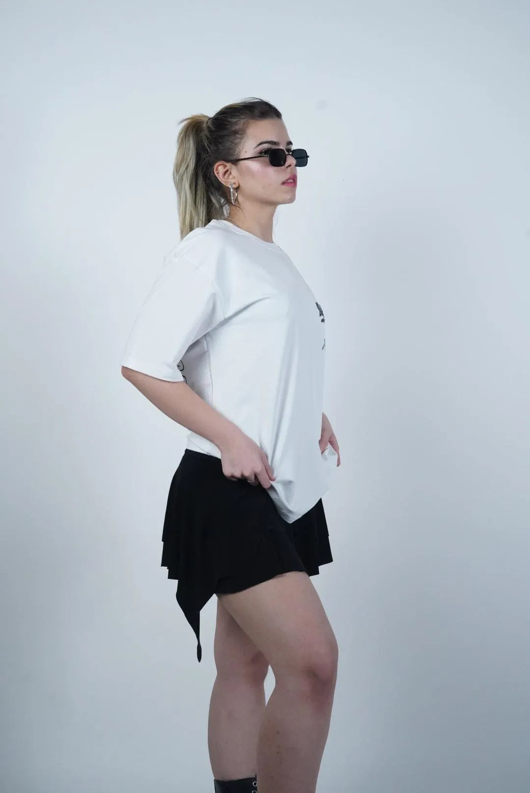 Stories White Heavyweight Printed Oversized T-shirt