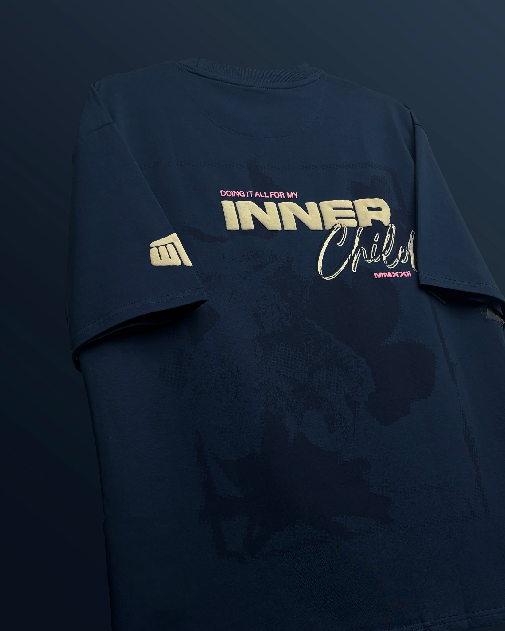 Inner Child Dark Blue Heavyweight Oversized T-shirt