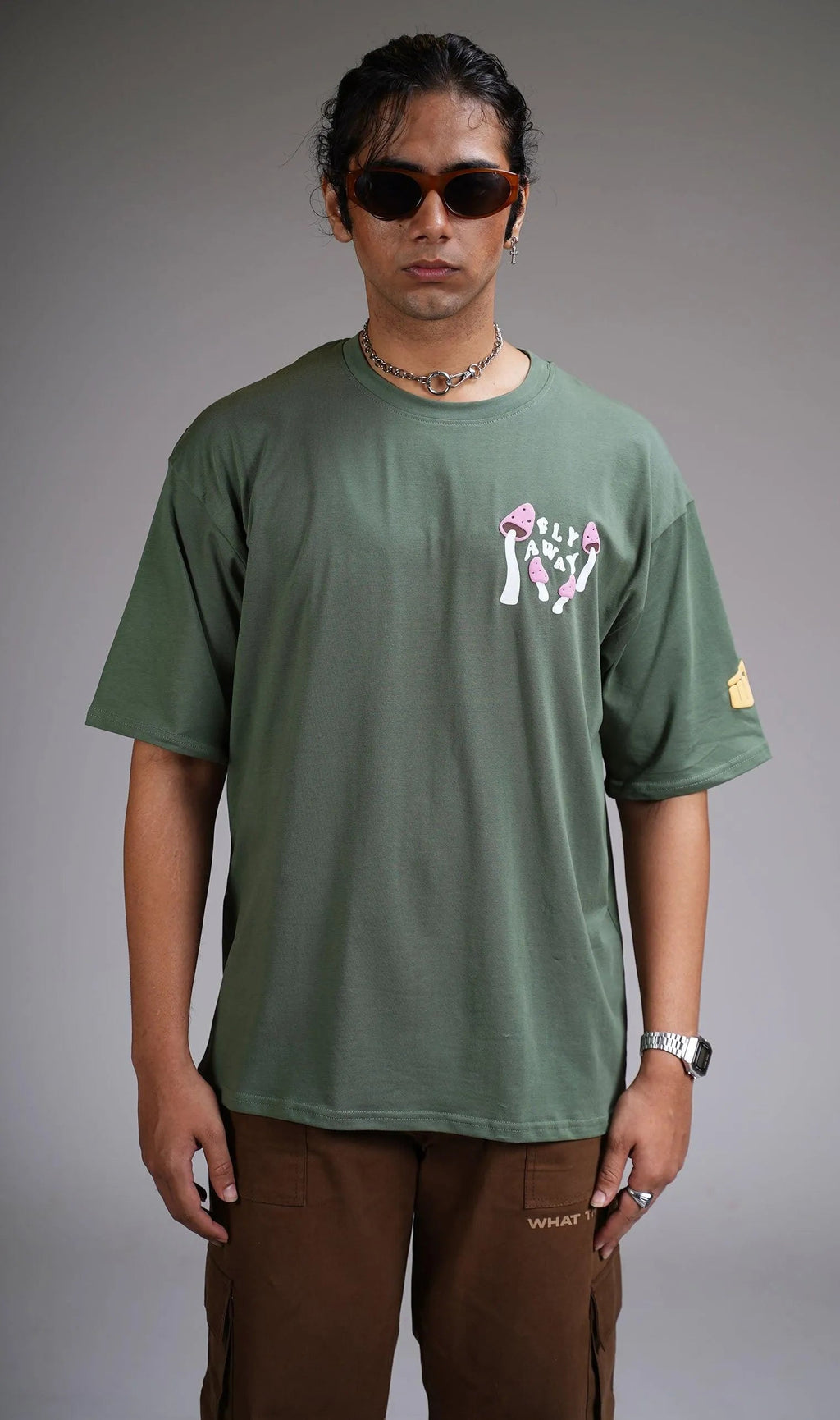 Sell Your Soul Dark Green Oversized T-shirt