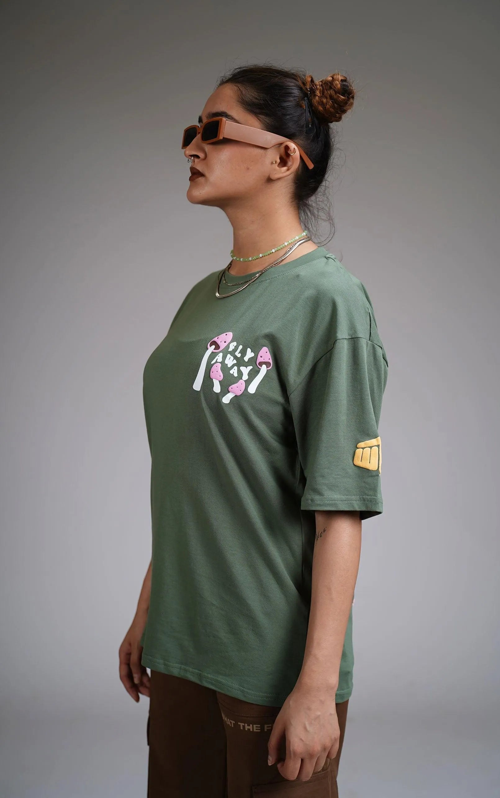Sell Your Soul Dark Green Oversized T-shirt