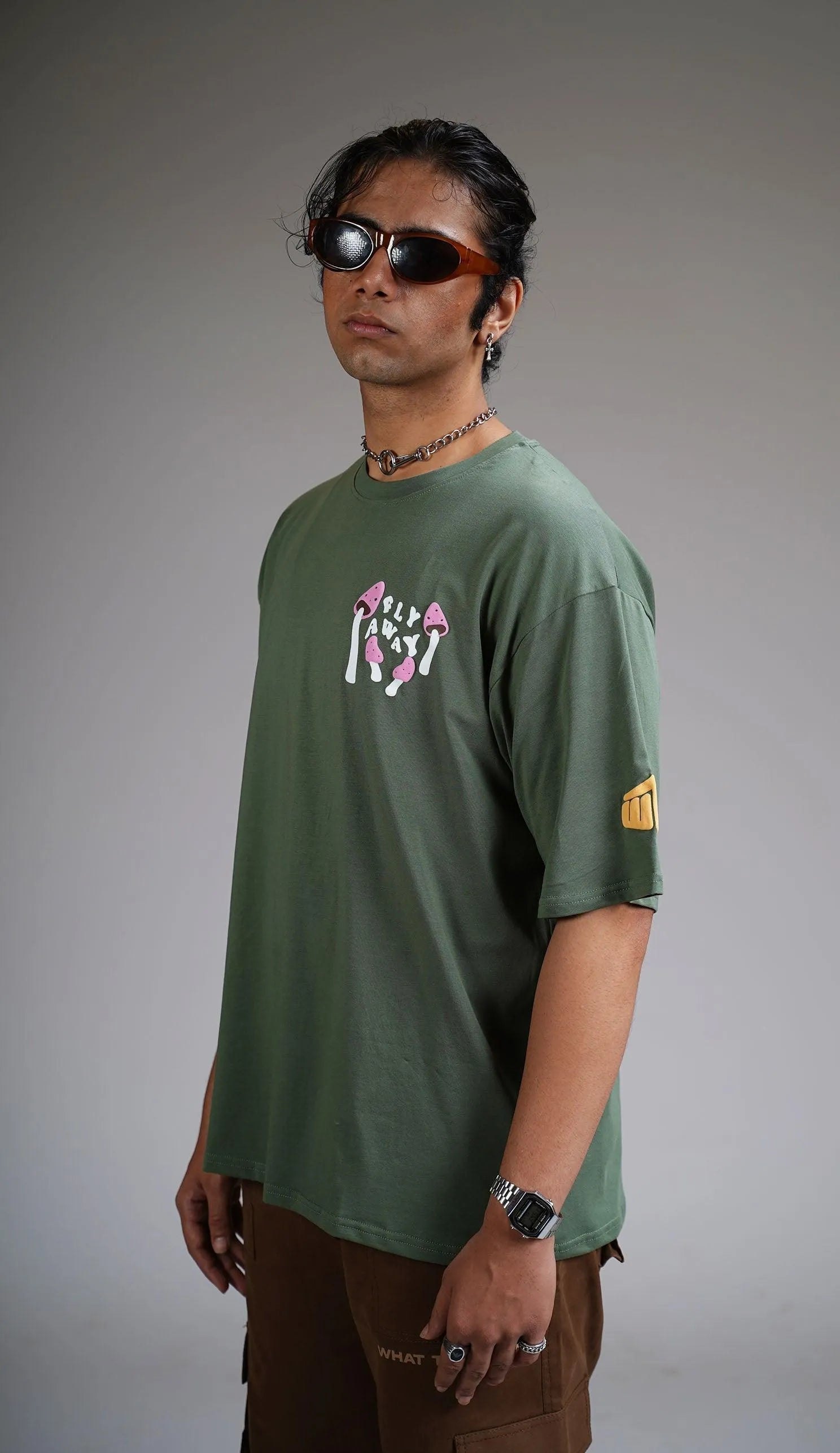 Sell Your Soul Dark Green Oversized T-shirt