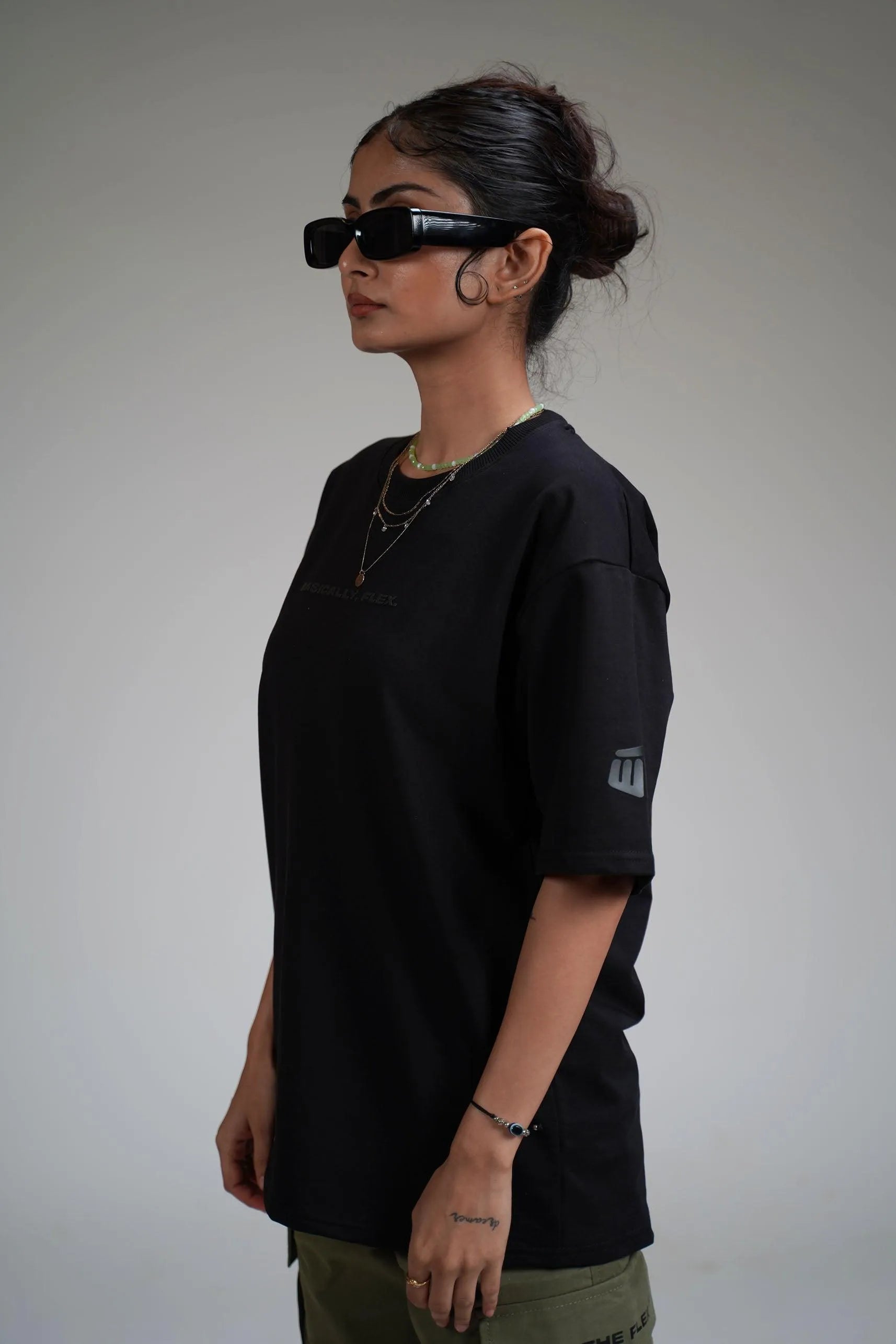 Basic Plain Black Heavyweight Oversized T-shirt