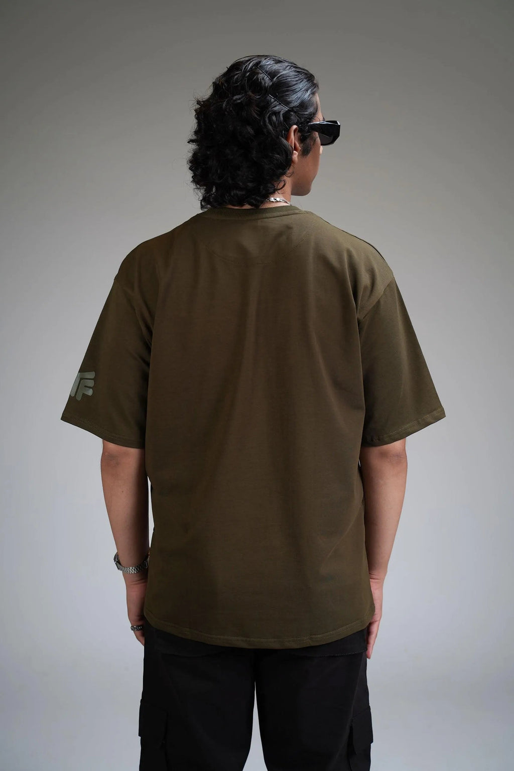 Basic Olive Heavyweight Oversized T-shirt