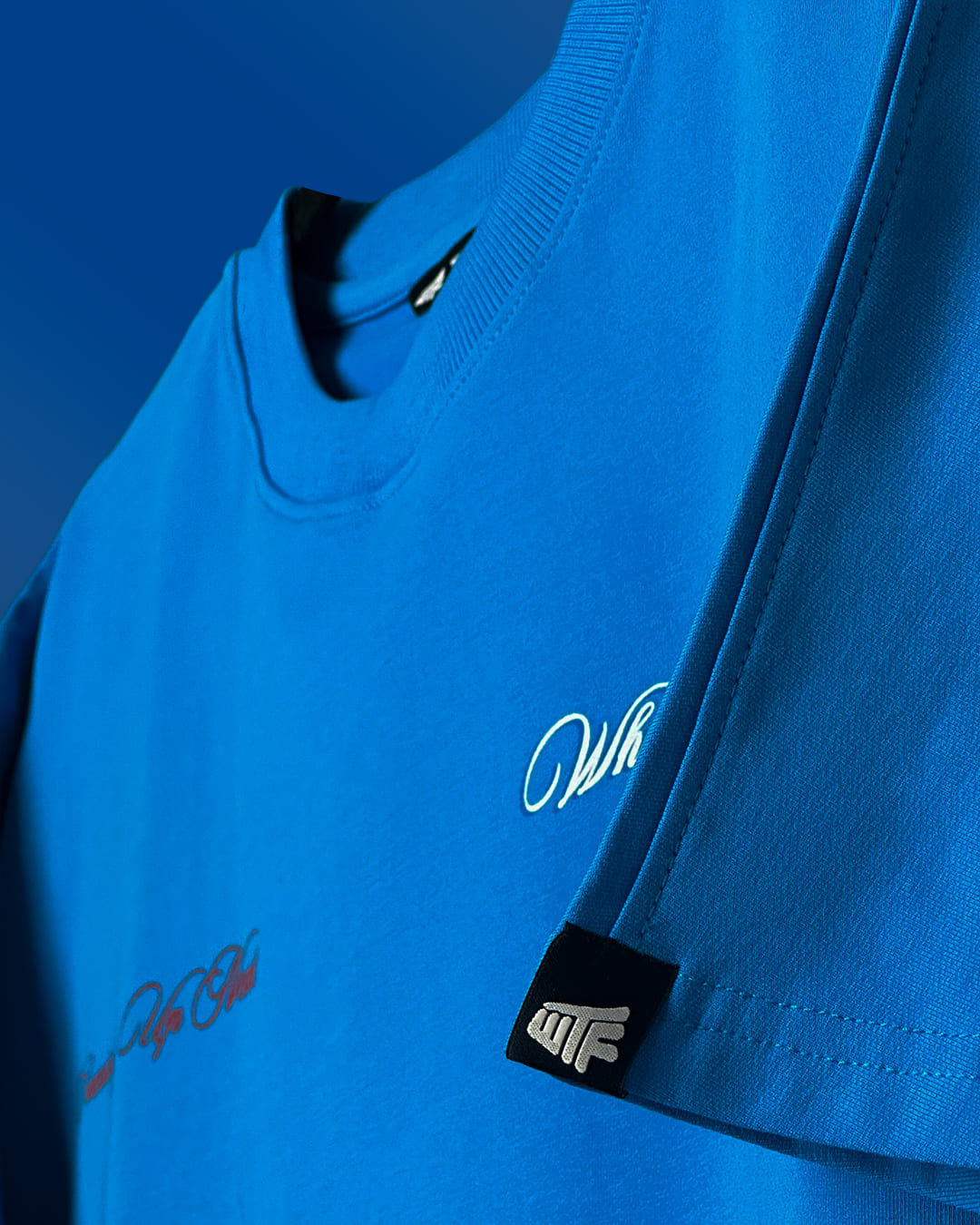 Too Young Heavyweight Blue Oversized T-shirt