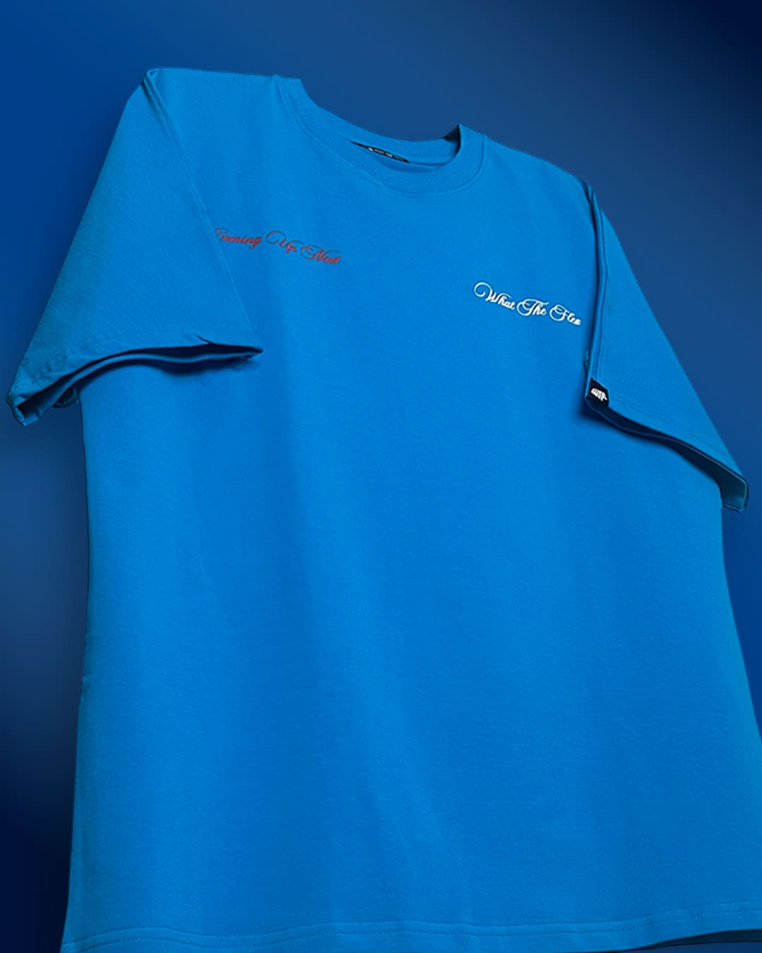 Too Young Heavyweight Blue Oversized T-shirt