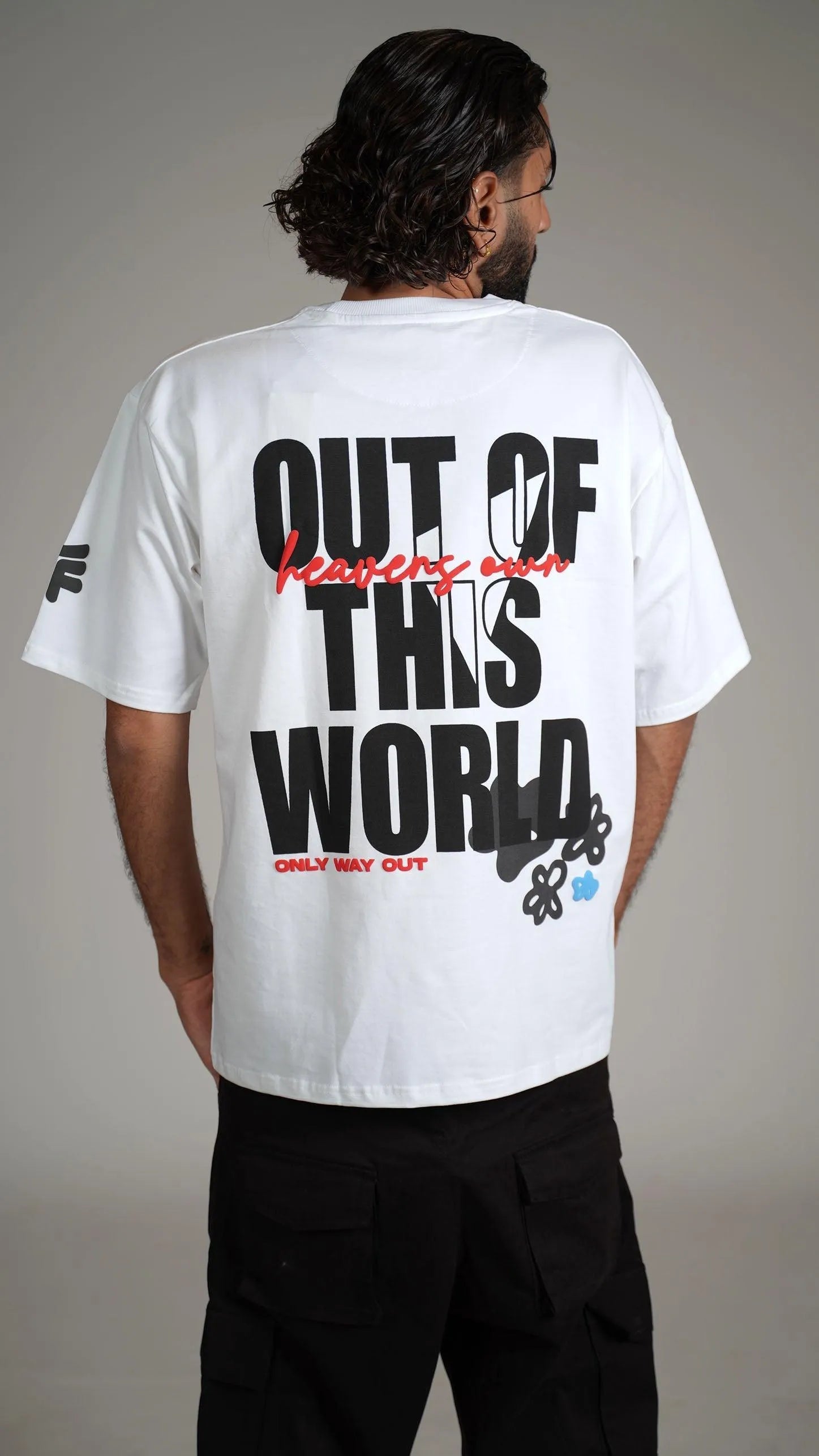 Unfollow The World Baggy White Oversized T-shirt