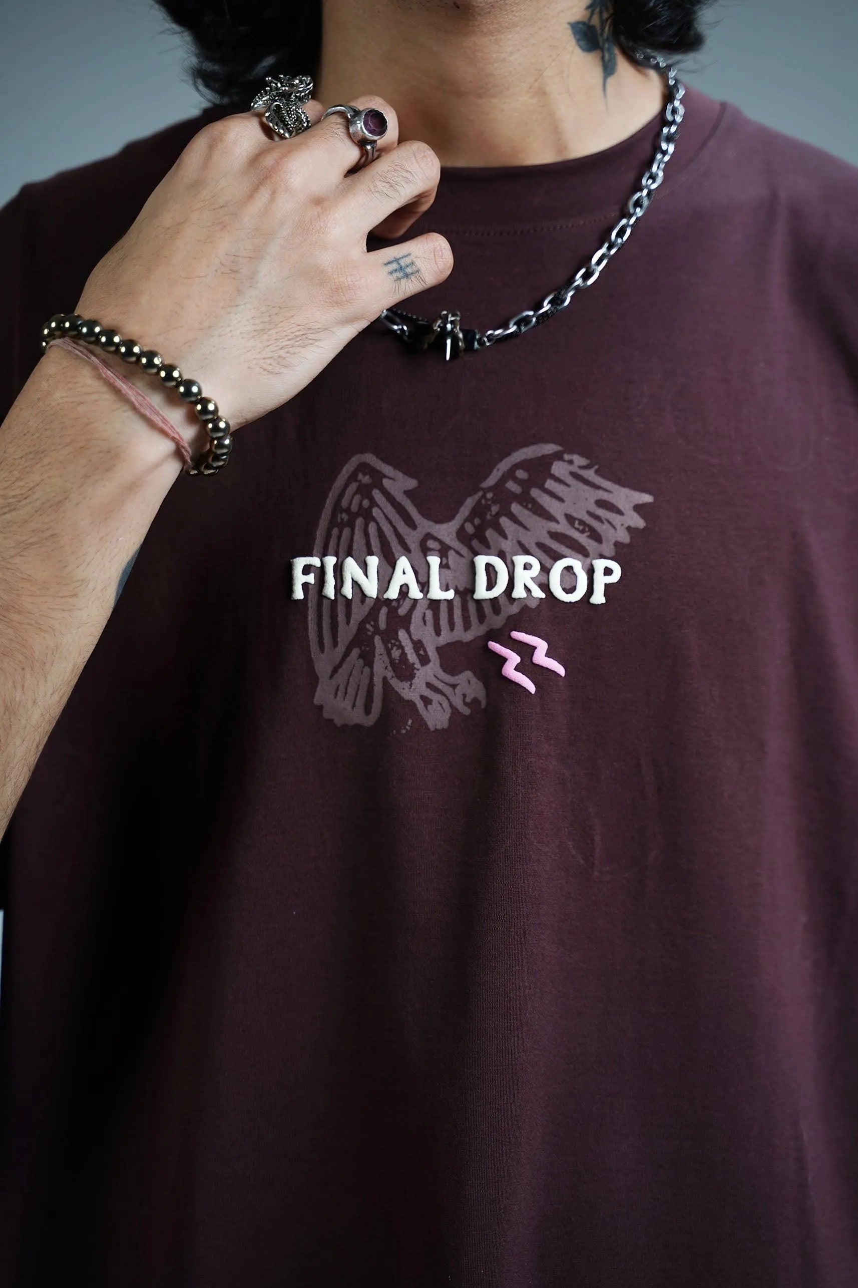 Utopia Brown Brown Oversized T-shirt