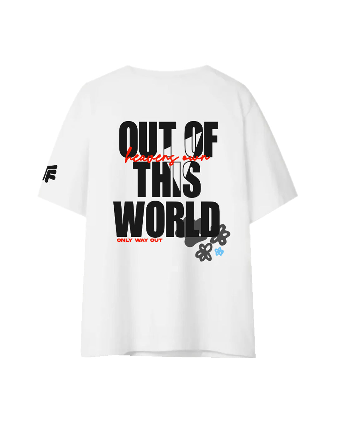 Unfollow The World Baggy White Oversized T-shirt