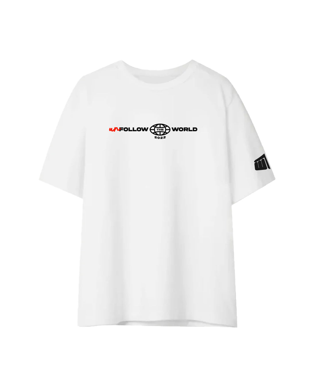 Unfollow The World Baggy White Oversized T-shirt