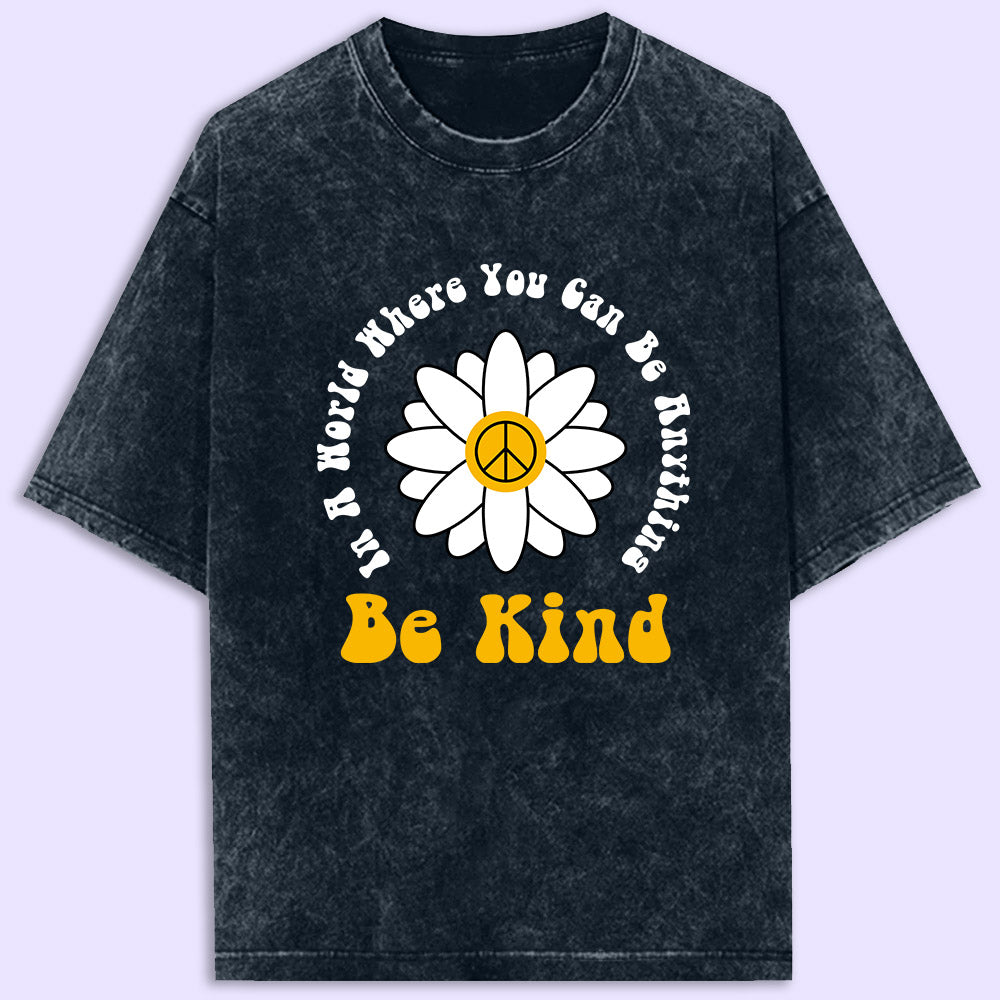 Be Kind Acid Wash Oversized T-Shirt