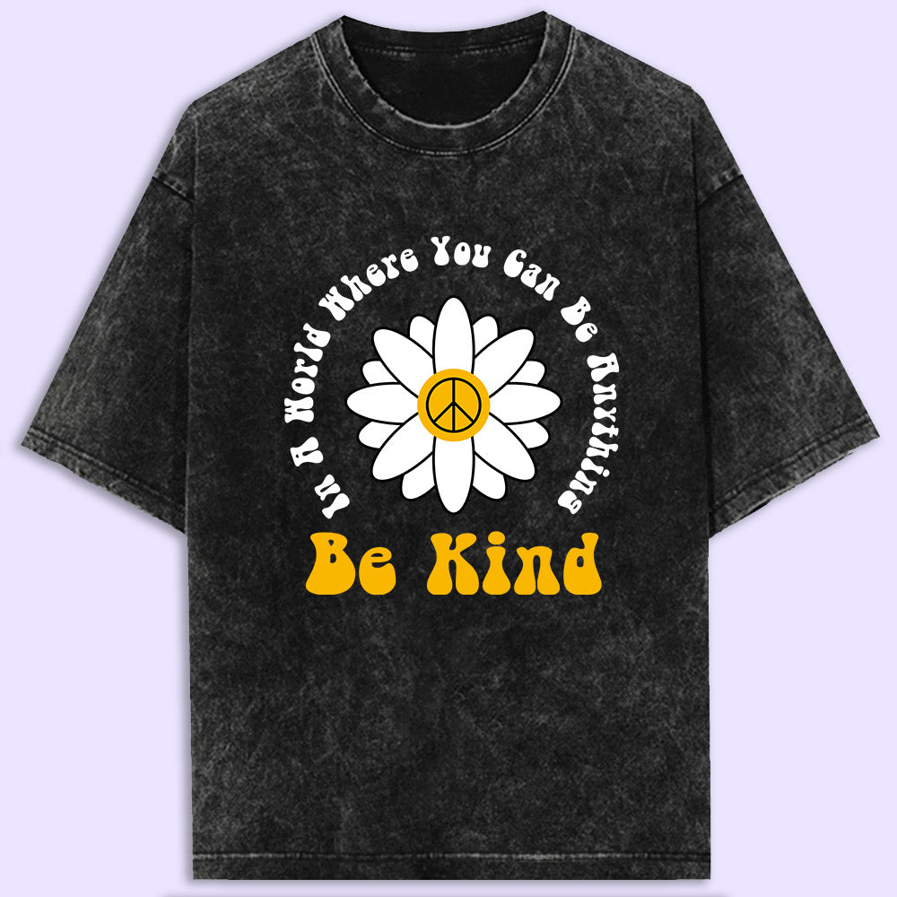 Be Kind Acid Wash Oversized T-Shirt