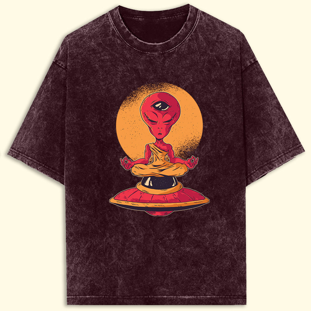 Calm Alien Acid Wash Oversized T-Shirt