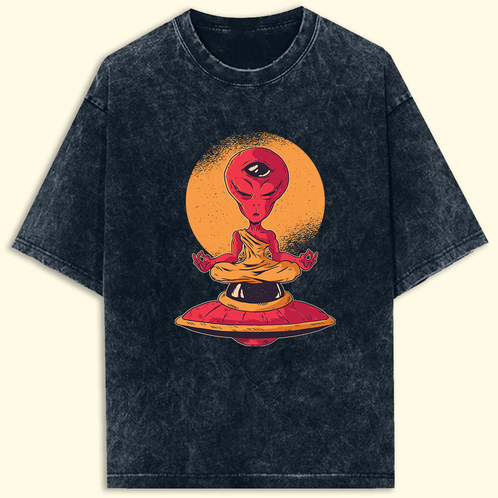 Calm Alien Acid Wash Oversized T-Shirt