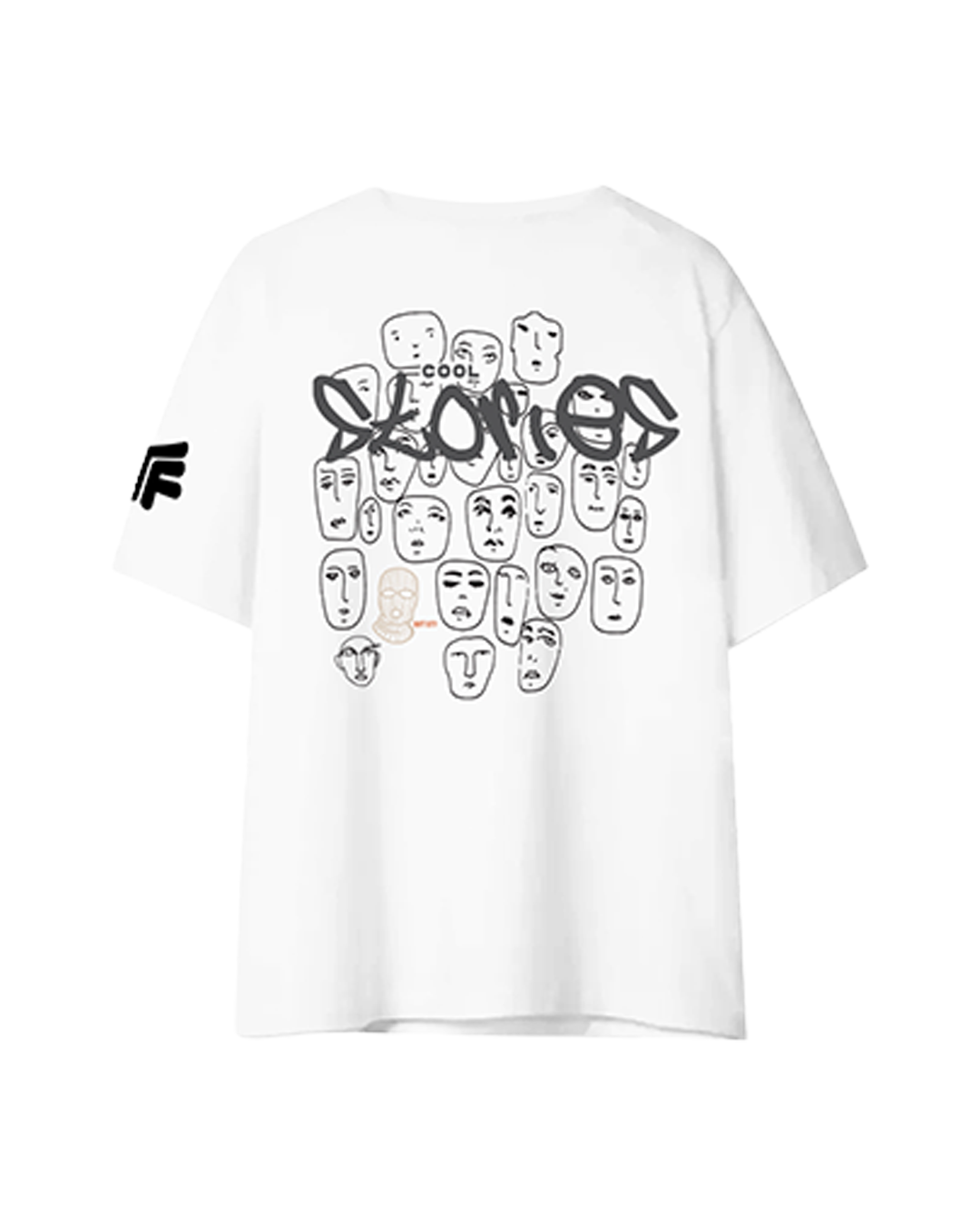 Stories White Heavyweight Printed Oversized T-shirt